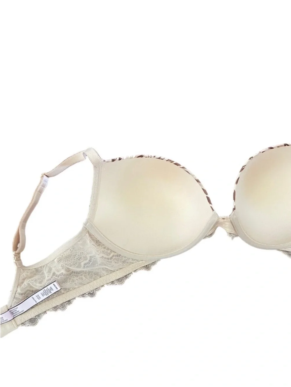 Victoria’s Secret Dream Angels push-up leopard pink & lace lingerie bra size 36D - Picture 14 of 14